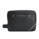 Túi Cầm Tay Nam Tommy Hilfiger Logo Zipped Washbag  AM0AM10614-1_NERO_BDS Màu Đen