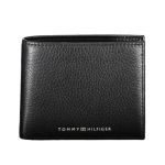 Ví Nam Tommy Hilfiger Leather Small Wallet AM0AM10241_NERO_BDS Màu Đen