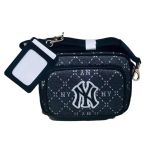 Túi Đeo Chéo MLB Monogram JQD New York Yankees 7ACRMD73N - 50BKS Màu Đen Xám