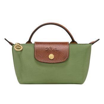 Túi Xách Nữ Longchamp Le Pliage Original Pouch With Handle 34175089P77 Màu Xanh Rêu