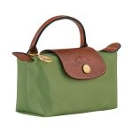 Túi Xách Nữ Longchamp Le Pliage Original Pouch With Handle 34175089P77 Màu Xanh Rêu