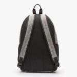 Balo Lacoste Unisex Neocroc Branded Zip Canvas Backpack NH3887NZJ63 Màu Xám Đen