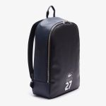 Balo Lacoste Men’s 1927 Coated Canvas Backpack NH3645URH43 Màu Xanh Navy