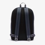 Balo Lacoste Men’s 1927 Coated Canvas Backpack NH3645URH43 Màu Xanh Navy