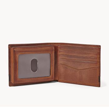 Ví Nam Fossil Quinn Flip ID Bifold ML3644200 Màu Nâu