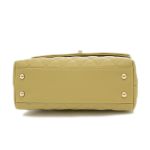 Túi Đeo Chéo Nữ Chanel Flap Bag With Top Handle In Yellow Màu Vàng