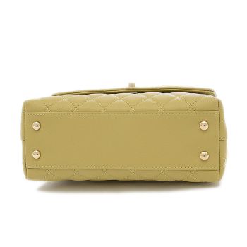 Túi Đeo Chéo Nữ Chanel Flap Bag With Top Handle In Yellow Màu Vàng