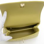 Túi Đeo Chéo Nữ Chanel Flap Bag With Top Handle In Yellow Màu Vàng