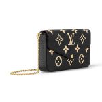 Túi Đeo Chéo Nữ Louis Vuitton LV Félicie Pochette M80482 Màu Đen