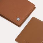 Ví Nam Pedro Textured Leather Bi-Fold Wallet with Insert – Cognac PM4-15940204 Màu Nâu