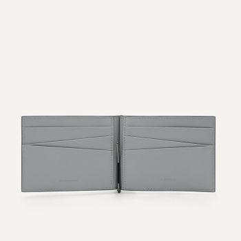 Ví Nam Pedro Leather Bi-Fold Card Holder with Money Clip PM4-25940090 Màu Xám