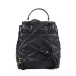 Balo Nữ Michael Kors MK Serena MD Quilted Leather Flap Backpack In Black Màu Đen