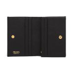 Ví Nữ Prada Small Saffiano Leather Wallet 1MV021_QHH_F0002 Màu Đen