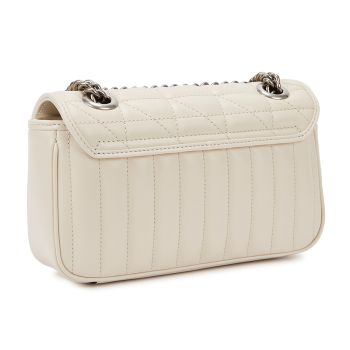 Túi Đeo Chéo Nữ Gucci Marmont Mini Ivory Leather Màu Ivory