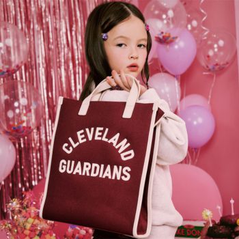 Túi Tote Trẻ Em MLB Kids Basic Varsity Tote Bag Cleveland Indians 7ACRBV13N-45WID Màu Đỏ