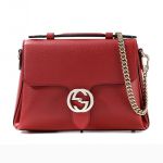 Túi Xách Tay Nữ Gucci GG Interlocking Top Handle 510302 CAO0G 6420 Màu Đỏ