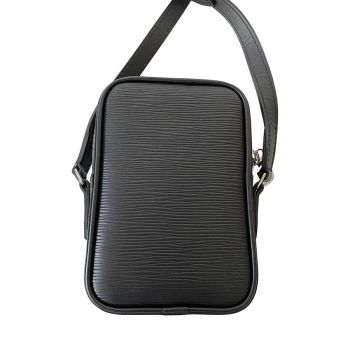 Túi Đeo Chéo Nam Louis Vuitton LV Danube Initials Epi Leather PM Màu Đen Vàng