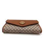 Ví Nữ Tommy Hilfiger TH Logo Signature Wallet - Brown Màu Nâu