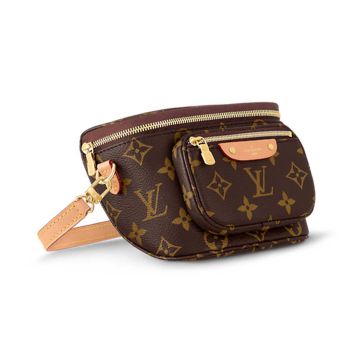 Túi Đeo Chéo Nữ Louis Vuitton LV Mini Bumbag M82335 Màu Nâu