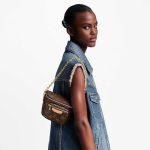 Túi Đeo Chéo Nữ Louis Vuitton LV Mini Bumbag M82335 Màu Nâu