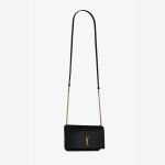 Túi Đeo Chéo Đựng Điện Thoại Nữ Yves Saint Laurent YSL Cassandre Phone Holder With Strap In Shiny Crocodile 635095DND1J1000 Màu Đen