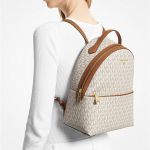 Balo Nữ Michael Kors Backpacks Màu Nâu Trắng