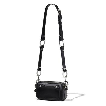 Túi Đeo Chéo Marc Jacobs The Pierced Snapshot Crossbody Bag Màu Đen