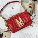 Túi Đeo Chéo Nữ Moschino Mini Quilted Bag With Shoulder Strap Màu Đỏ