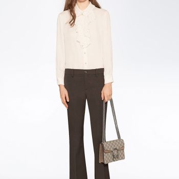 Túi Đeo Chéo Nữ Gucci Dionysus GG Supreme Mini Bag Màu Nâu