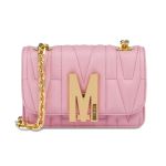 Túi Đeo Chéo Nữ Moschino Mini Quilted Bag With Shoulder Strap Màu Hồng