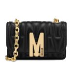 Túi Đeo Chéo Nữ Moschino Mini Quilted Bag With Shoulder Strap Màu Đen