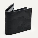 Ví Nam Pedro Leather Bi-Fold Flip Wallet  Black  PM4-16500071 Màu Đen
