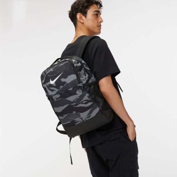 Balo Nam Nike Brasilia M AOP1 DR0494-010 Màu Đen Xám