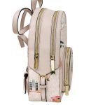 Balo Nữ Michael Kors MK Jaycee Medium Zip Pocket Backpack Light Powder Blush Pink Màu Hồng Họa Tiết