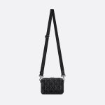 Túi Đeo Chéo Nam Dior Pouch With Strap Black CD Diamond Canvas Màu Đen