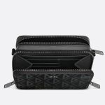 Túi Đeo Chéo Nam Dior Pouch With Strap Black CD Diamond Canvas Màu Đen