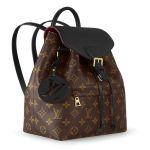 BaLo Nữ Louis Vuitton LV Montsouris BB Backpack Monogram Nâu Đen Canvas Best Quality M45515 Màu Nâu Đen