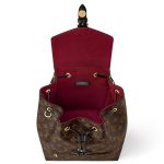 BaLo Nữ Louis Vuitton LV Montsouris BB Backpack Monogram Nâu Đen Canvas Best Quality M45515 Màu Nâu Đen