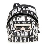 Balo Karl Lagerfeld Amour Nylon Mini Backpack LH2KE899 Màu Đen Trắng