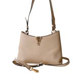 Túi Xách Nữ Versace Calf Leather Hobo Shoulder Màu Nude