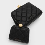 Gift Set Túi Nữ Charles & Keith CNK Mini Quilted Chain Bag - Black CK17-70701232 Màu Đen