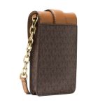 Túi Đeo Chéo Michael Kors MK Small Logo Smartphone Crossbody Bag 35S2GNMC5B Màu Nâu