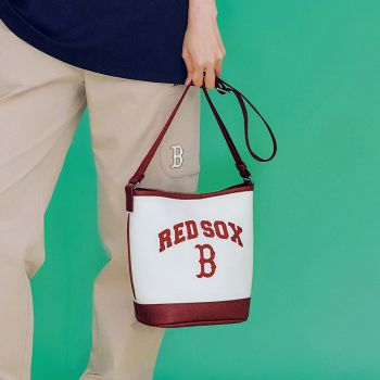 Túi Xách MLB Varsity Boston Red Sox 3ABMS093N-43CRD Màu Kem Đỏ