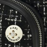 Balo Nữ Karl Lagerfeld Wool Backpack Màu Đen