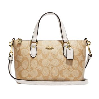 Túi Đeo Chéo Coach Mini Gallery Crossbody In Signature Canvas CH468 Màu Trắng Kem