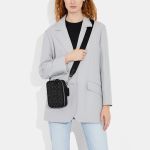 Túi Đeo Chéo Coach Stanton Crossbody In Signature Jacquard CH097 Màu Đen Xám