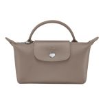 Túi Xách Tay Nữ Longchamp Le Pliage City Pouch With Handle Beige 34175HYQ015 Màu Kem