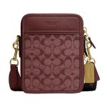 Túi Đeo Chéo Nam Coach Sullivan Crossbody In Signature Chambray CG996 Màu Đỏ Nâu