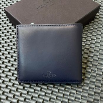 Ví Nam Valentino Garavani VLTN Wallets Màu Xanh Navy