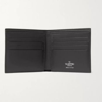 Ví Nam Valentino Garavani VLTN Bifold Wallet Màu Đen Trắng